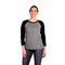 BELLA+CANVAS Three-Quarter Crewneck Baseball T-Shirt Raglan Sleeve Unisex Cotton Blend Casual Wear Athletic Style Tee